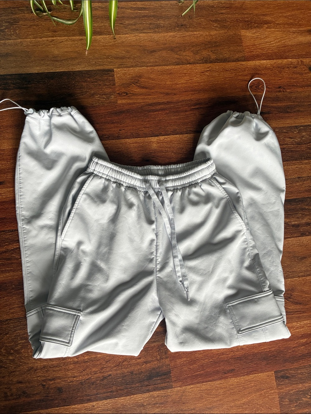 PINK Victoria's Secret Light Blue Drawstring Cargo Joggers